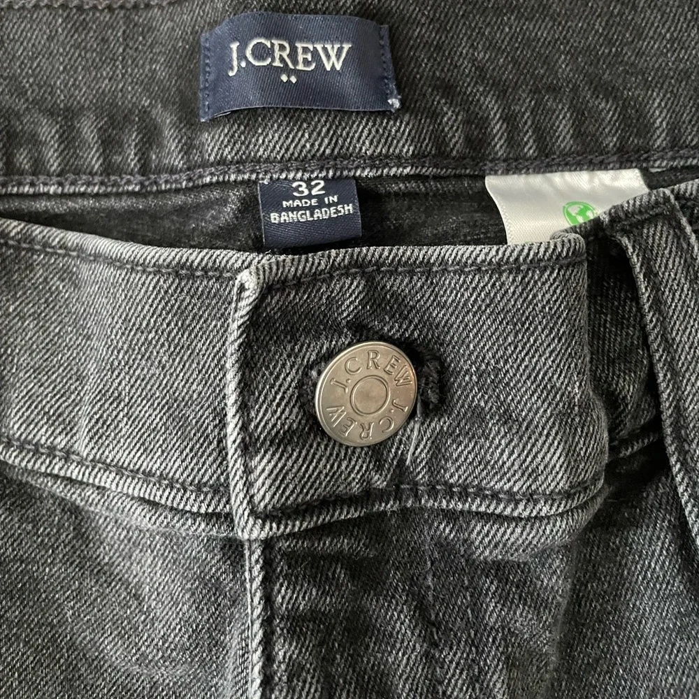 j. crew factory - long denim short in washed black